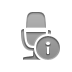 radio,microphone,info icon