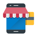 online, payment, shopping, smartphone svg vector icon