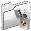 burnable,folder,white icon