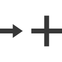 arrow, cross, plus svg vector icon