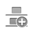 distribute,vertica,bottom,add icon