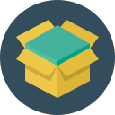 box, open, package, products icon