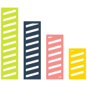 arrow, bar, graph, growth svg vector icon