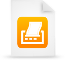 document, file, orange, paper icon