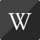 gloss, media, social, square, wikipedia svg vector icon