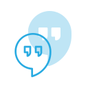 hangout, logo, media, social svg vector icon