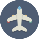 airplane, plane, transportation svg vector icon