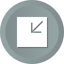 arrow, minimize, reduce, shrink svg vector icon