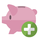 piggy,bank,add icon