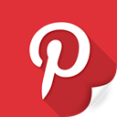 logo, money, network, percentage, pinterest, red, square icon