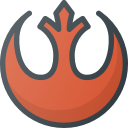 aliance, logo, rebel, sigil, star, wars svg vector icon