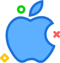 apple, brand, logo, network, social svg vector icon