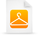 document, file, orange, paper icon