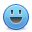 blue, funny, smiley icon