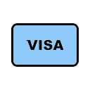 online payment, online transaction, payment method, visa svg vector icon