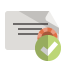 certificate,checkmark icon