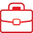 basic, briefcase, red icon