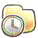folder, time icon