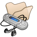 beige, folder, mymusic icon
