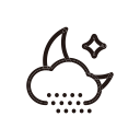 night, sand, sandstorm, weather svg vector icon
