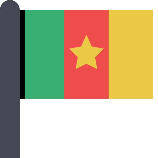 Flag Cameroon svg vector icon