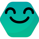 emot, face, happy, reactions, smile, yay svg vector icon
