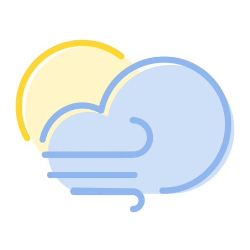 Windy svg vector icon