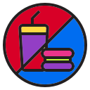 dessert, food, holiday, meal, no, vacation svg vector icon