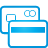 basic, blue, cards, credit icon