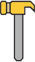 hammer, maintenance, repair, tools svg vector icon