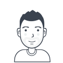 avatar, male, man, person, user, young svg vector icon