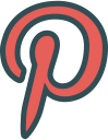 brand, logo, network, pinterest, social svg vector icon