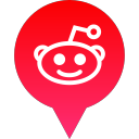 logo, media, reddit, social svg vector icon