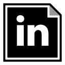 linkedin, media, social svg vector icon