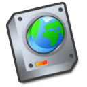 network,disabled,hard drive icon