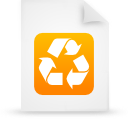 document, file, orange, paper icon