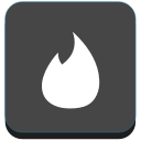 fire, network, social, tinder svg vector icon