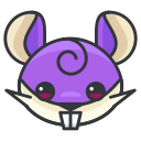 game, go, play, pokemon, rattata svg vector icon