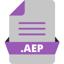 adobe after effects, adobe file extensions, aep, document, extension , file, file format svg vector icon