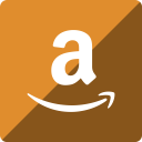 amazon, gloss, media, social, square svg vector icon