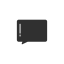chat, comment, facebook, message svg vector icon