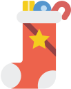 christmas, stocking, xmas svg vector icon