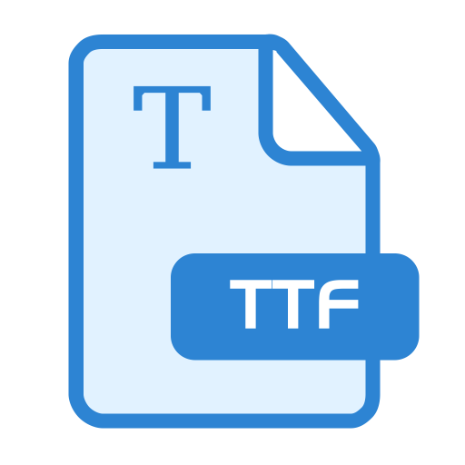 Ttf svg vector icon