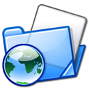 folder,html,blue icon