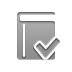 book,checkmark icon