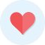 heart,flat,six,revision icon