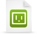 document, file, green, paper icon