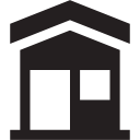 accomodation, cabin, hotel, villa svg vector icon