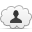 cloud, man, user icon