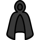 cloak, colour, harry, invisibility, magic, potter svg vector icon